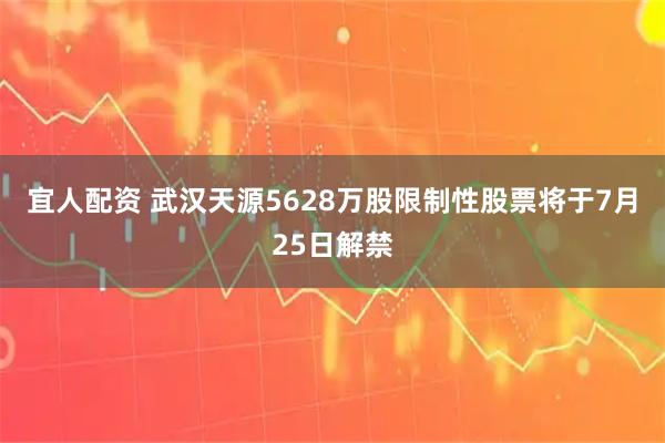 宜人配资 武汉天源5628万股限制性股票将于7月25日解禁